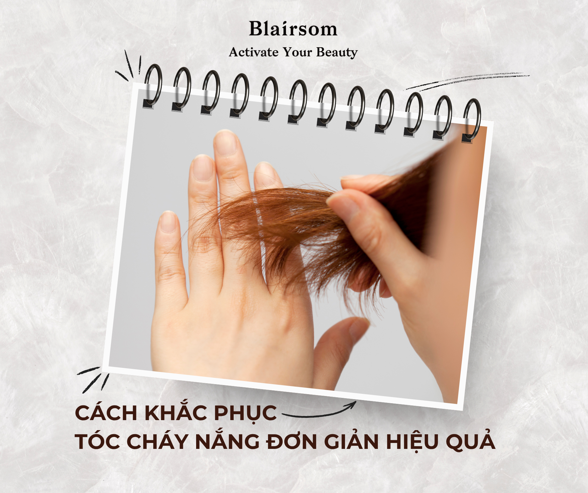 👩‍🦰  CÁCH KHẮC PHỤC TÓC CHÁY NẮNG ĐƠN GIẢN HIỆU QUẢ