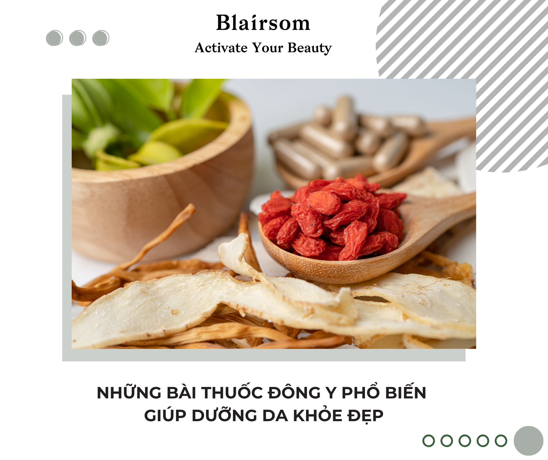 🌿 NHỮNG BÀI THUỐC ĐÔNG Y PHỔ BIẾN GIÚP DƯỠNG DA KHỎE ĐẸP ✨