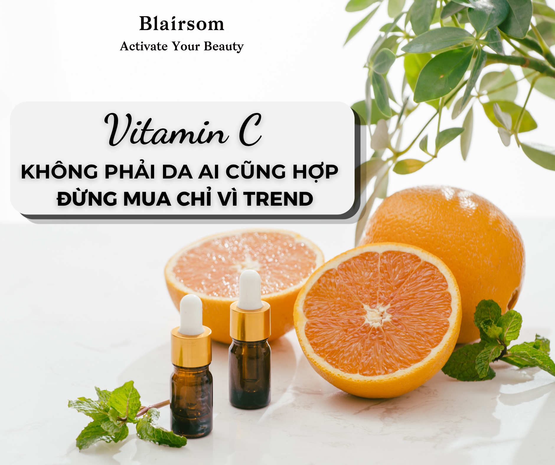 VITAMIN C KHÔNG PHẢI DA AI CŨNG HỢP ĐỪNG MUA VÌ TREND