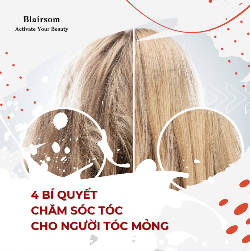 4 BÍ QUYẾT CHĂM SÓC TÓC CHO NGƯỜI TÓC MỎNG