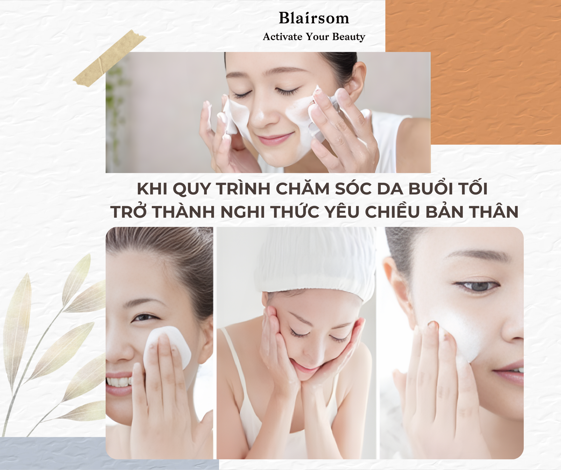 ✨ KHI QUY TRÌNH CHĂM SÓC DA BUỔI TỐI TRỞ THÀNH NGHI THỨC YÊU CHIỀU BẢN THÂN